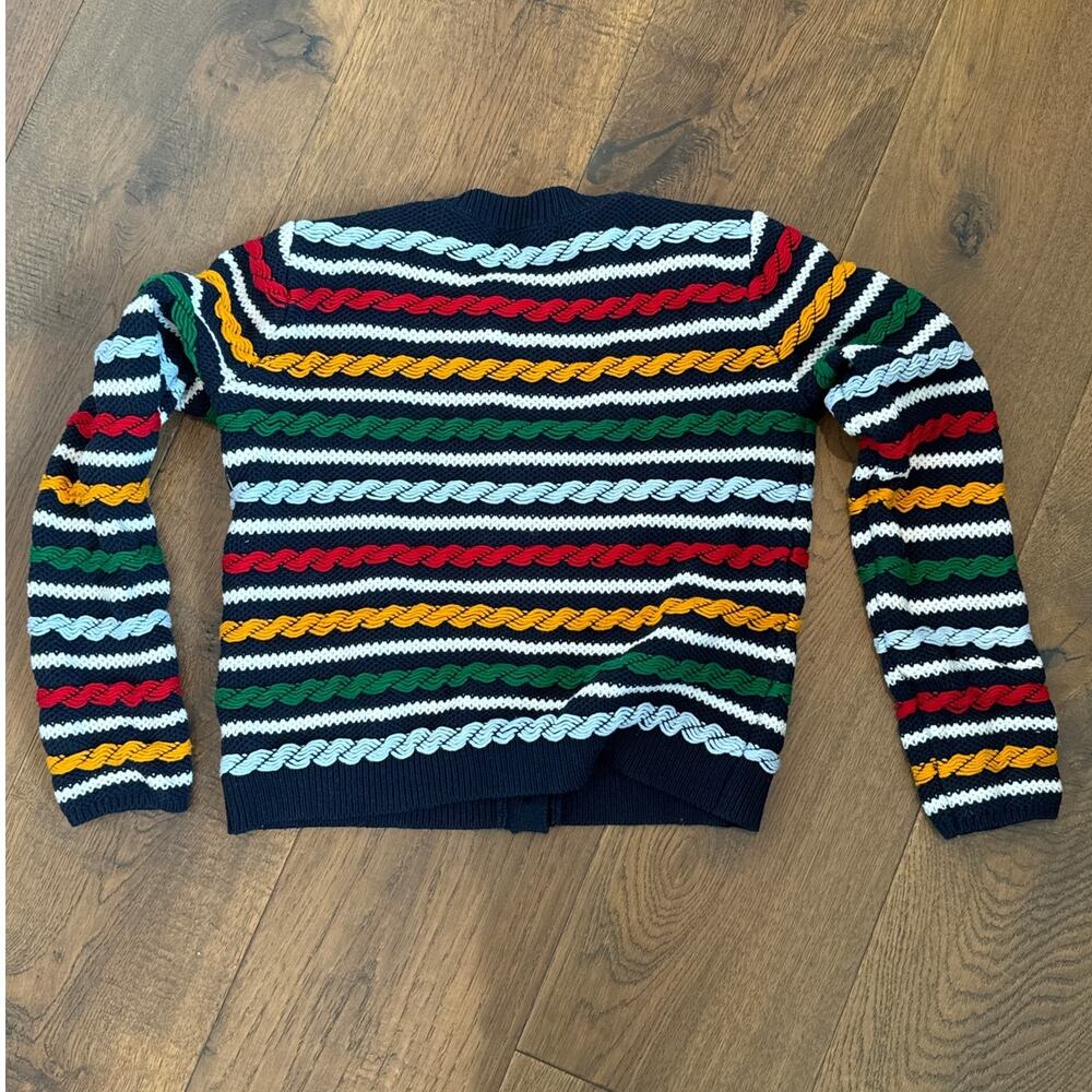 La Ligne x Target Textured Striped Long Sleeve Cardigan Sweater Multi Womens XXS - Picture 3 of 7